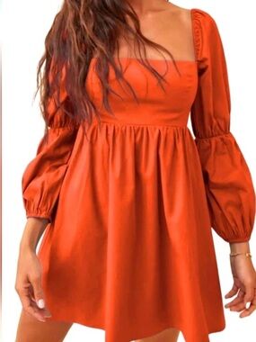 Exlura NWT Boho Peasant Dress Coral Like Color Sz. Small